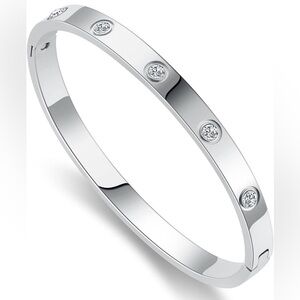 Silver women cuff bracelet